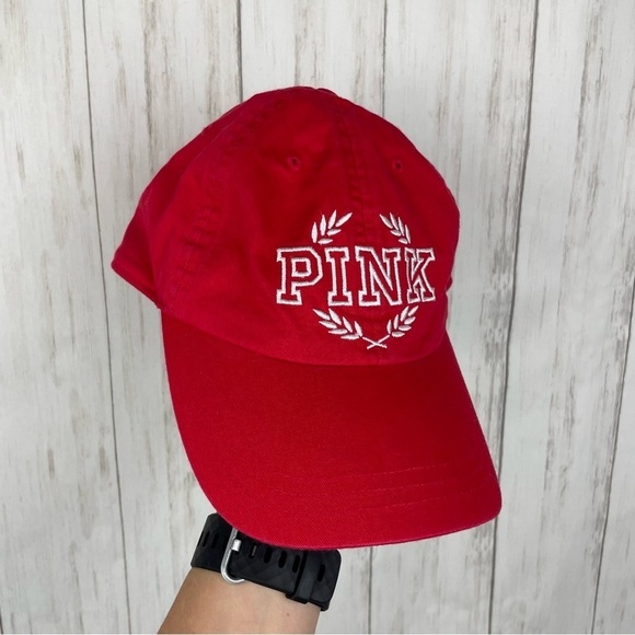 Victoria Secret PINK red baseball cap NWOT - Picture 1 of 4